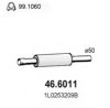 VW 1L0253209B Middle Silencer